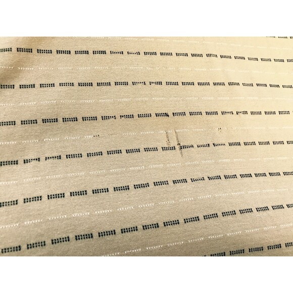 Men's Shirt Docker's Golf Polo Size M BeigeTan w/stripe Cotton Short Sleeve - Picture 6 of 9